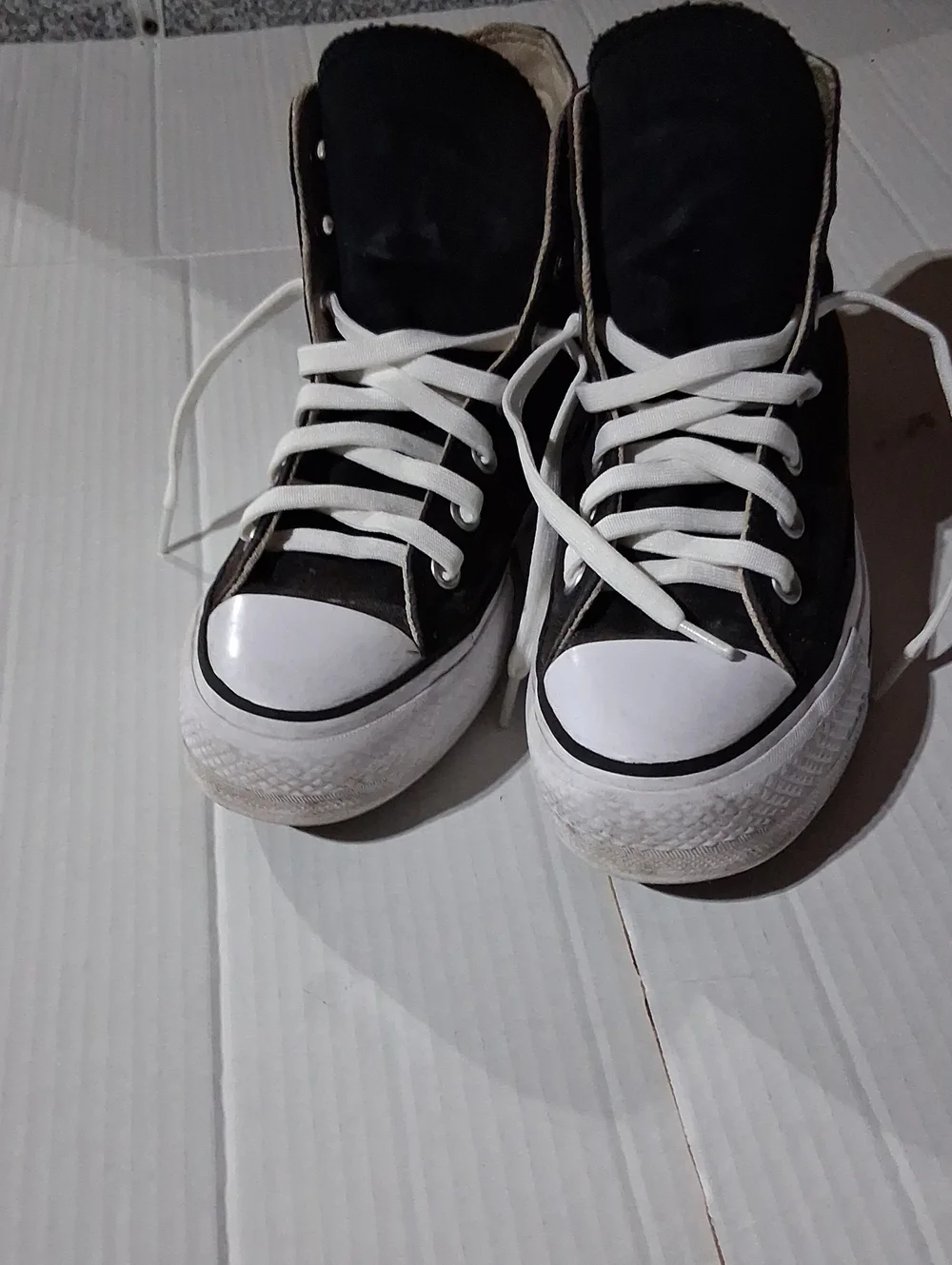 Converse Black and White High-Top Kids Sneakers